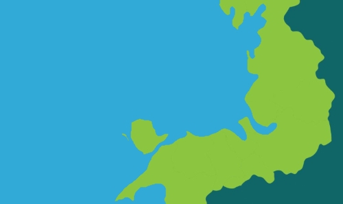 graphic of a map