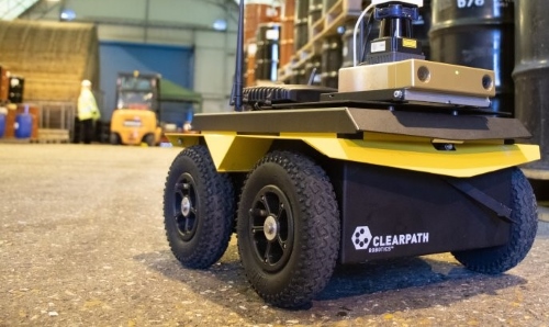 Robotic car on the floor